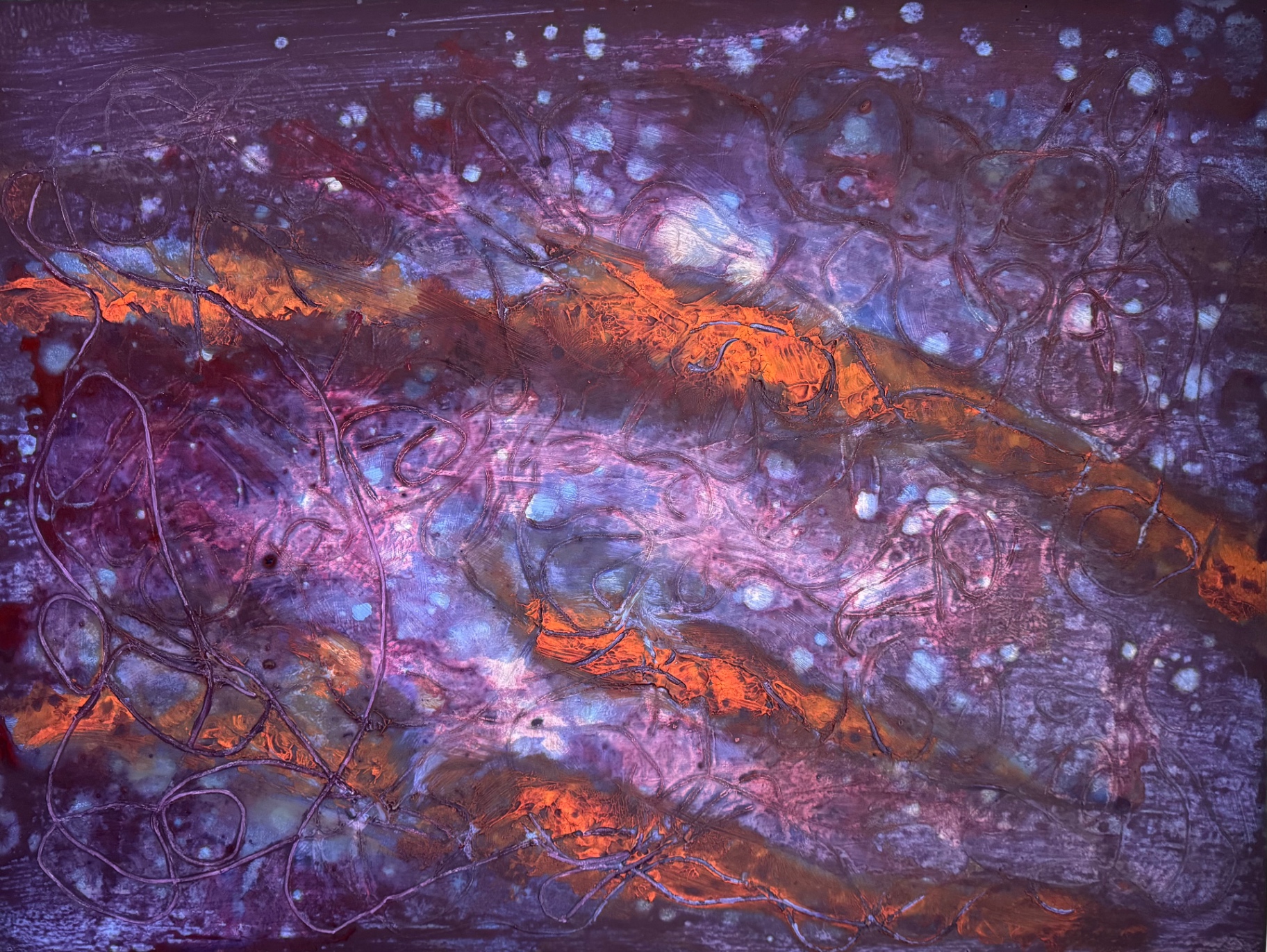 Veil, Acrylic on wood panel